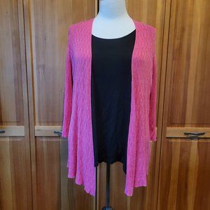Pink Open Front Cardigan XL